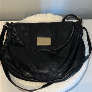 Marc by Marc Jacobs Classic Q Natasha Crossbody Bag Purse Black Silver Hardware